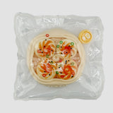 Load image into Gallery viewer, Dumpling squishy toy set packaged in a clear plastic bag, featuring a steamer basket design with four topped dumplings